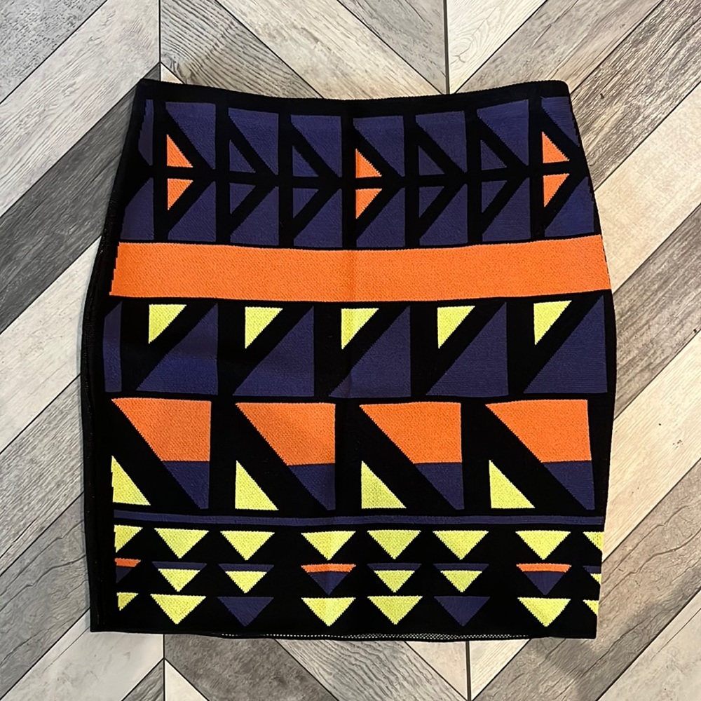 Rachel Roy super cute knit pattern skirt XS